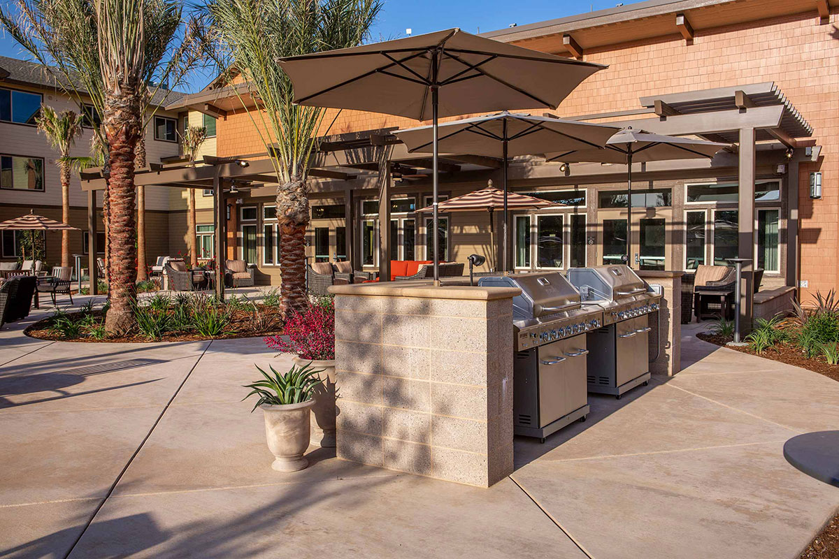 Outdoor grill and patio